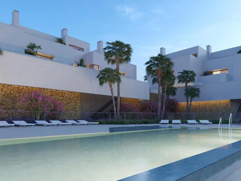 New luxury semi-detached homes with exclusive design with private pool