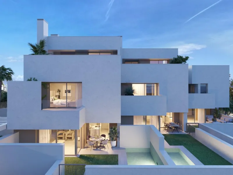 New luxury semi-detached homes with exclusive design with private pool