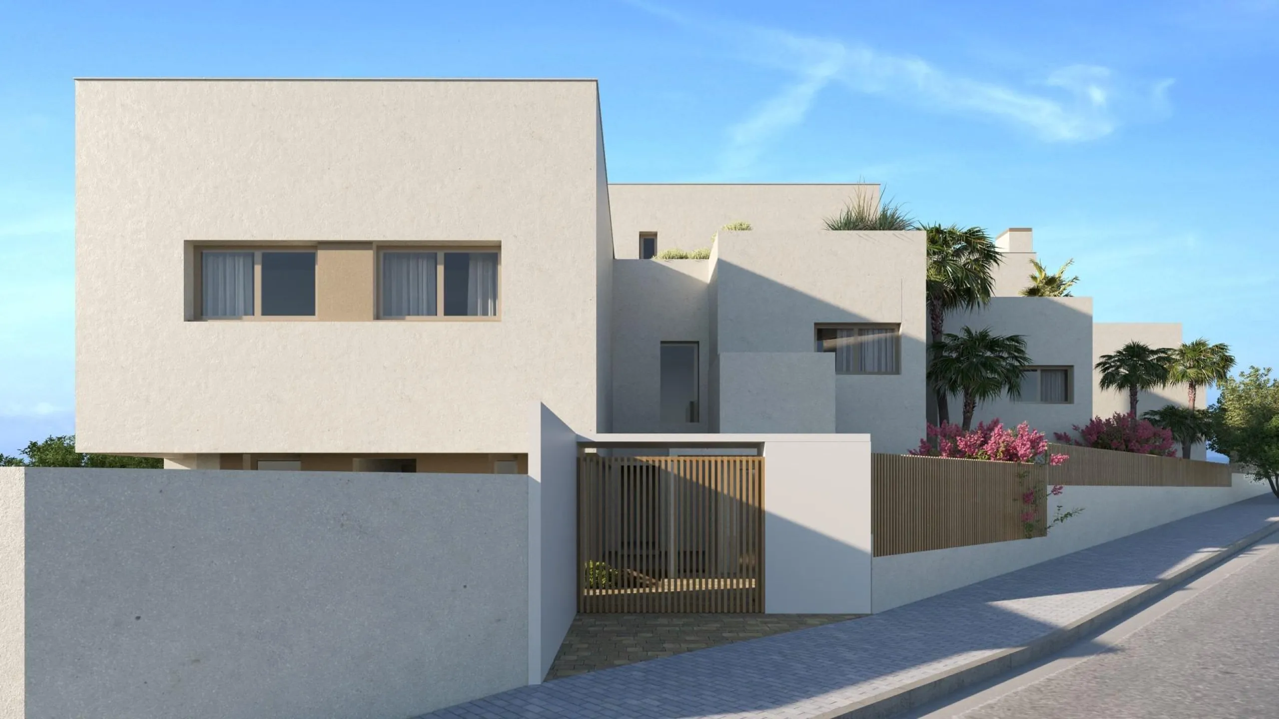 New luxury semi-detached homes with exclusive design with private pool