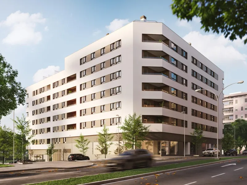 Newly built homes on the "Golden Mile"