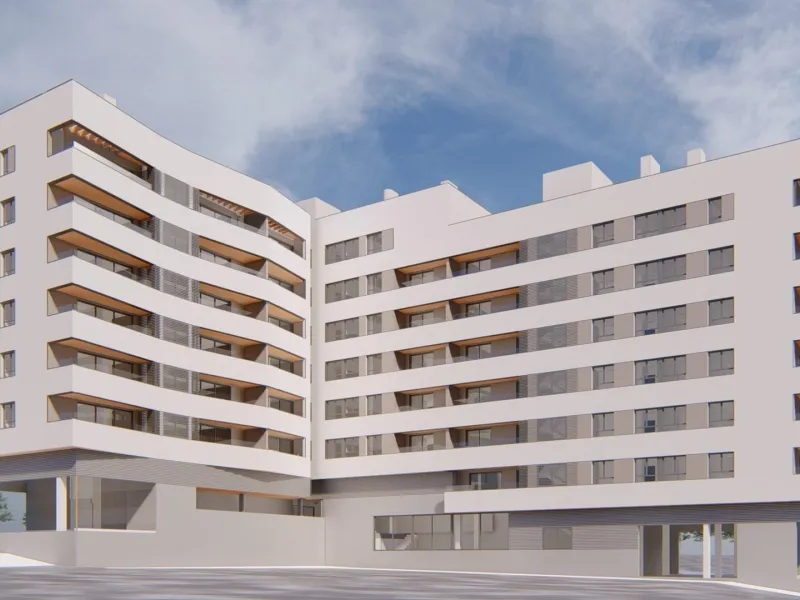 Newly built homes on the "Golden Mile"