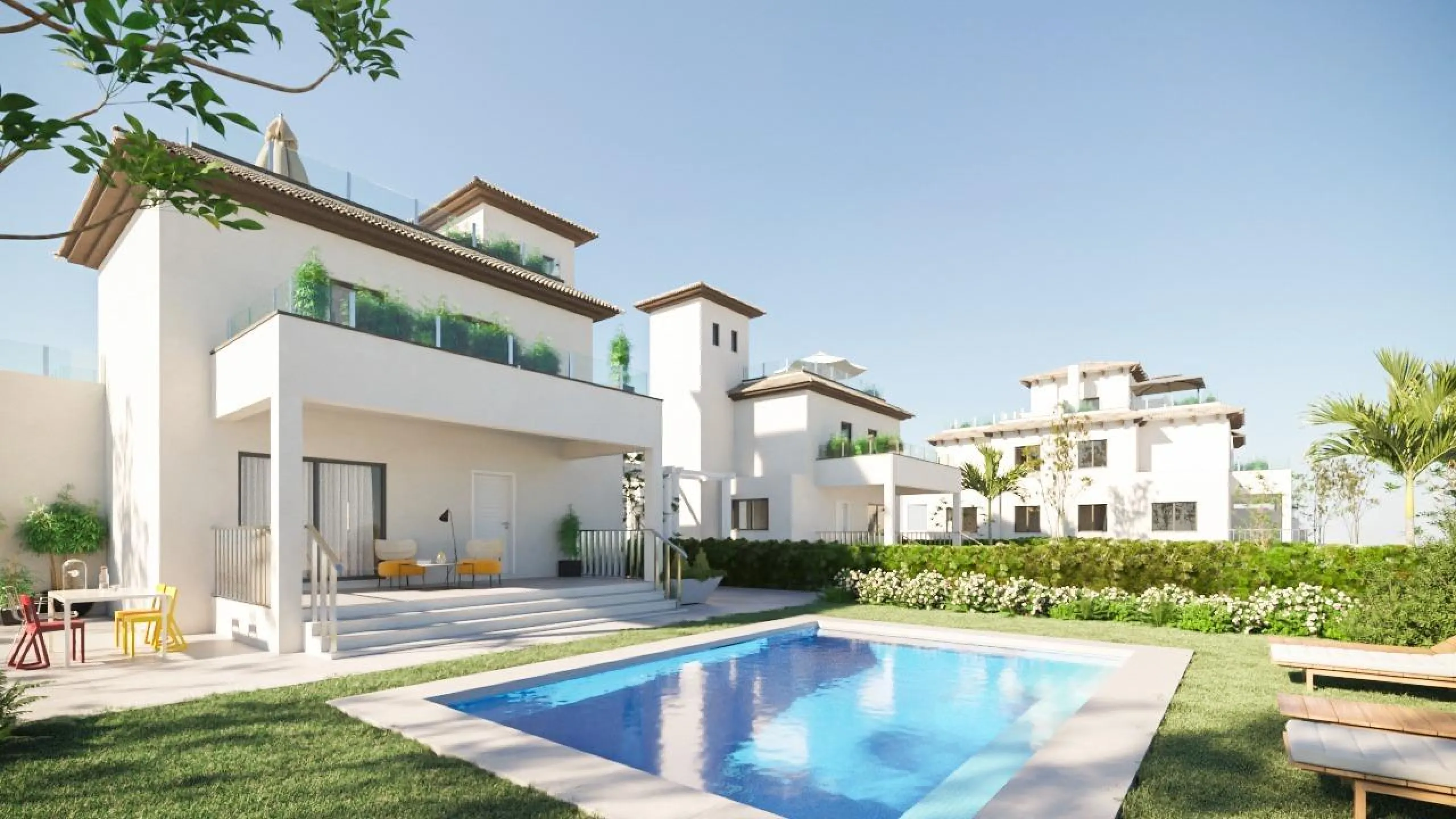 Nuevas viviendas unifamiliares con piscina privada