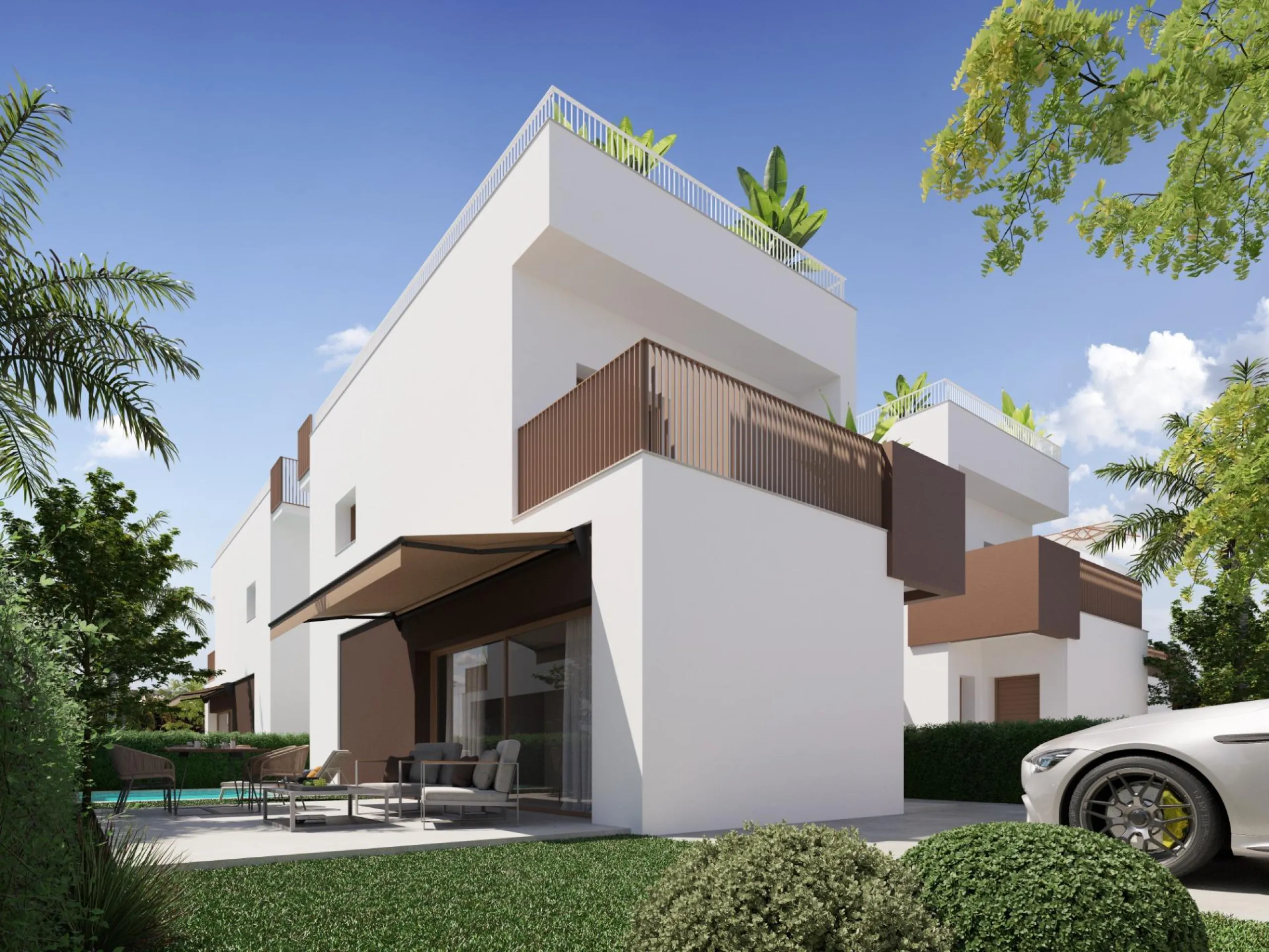 New single-family homes with private pool