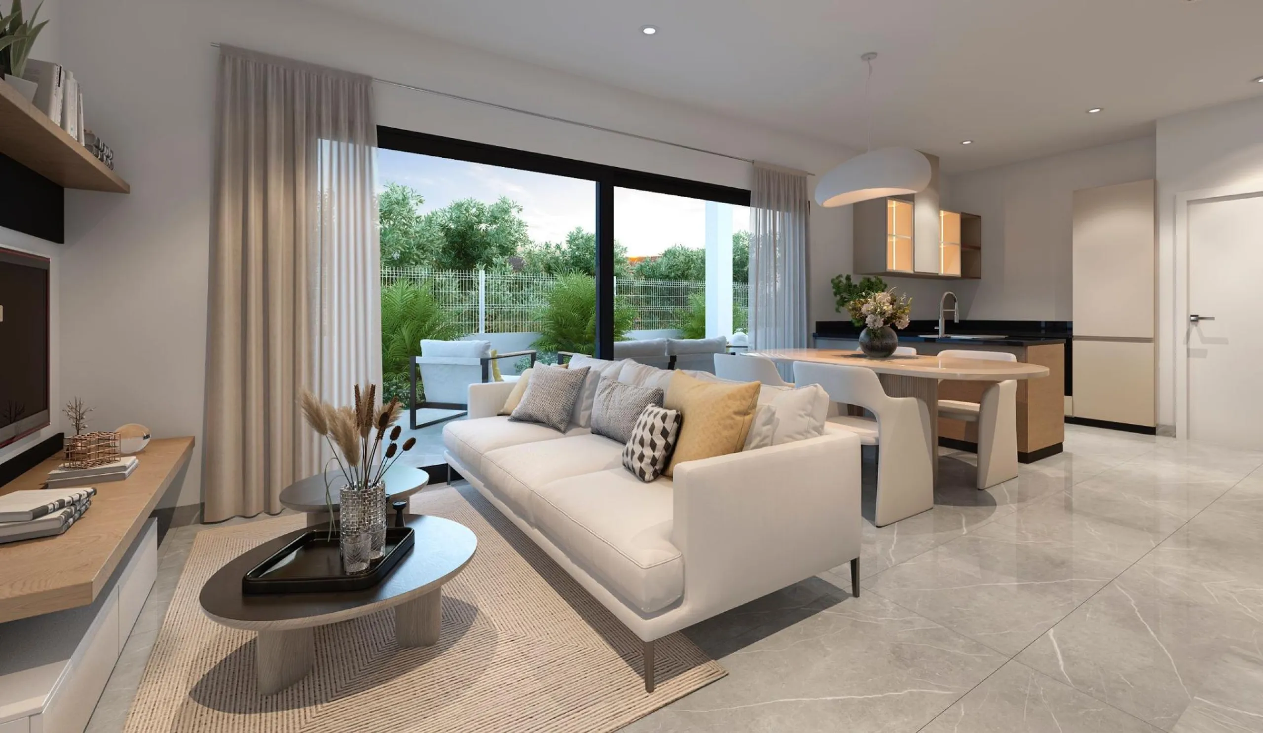 New single-family homes with private pool