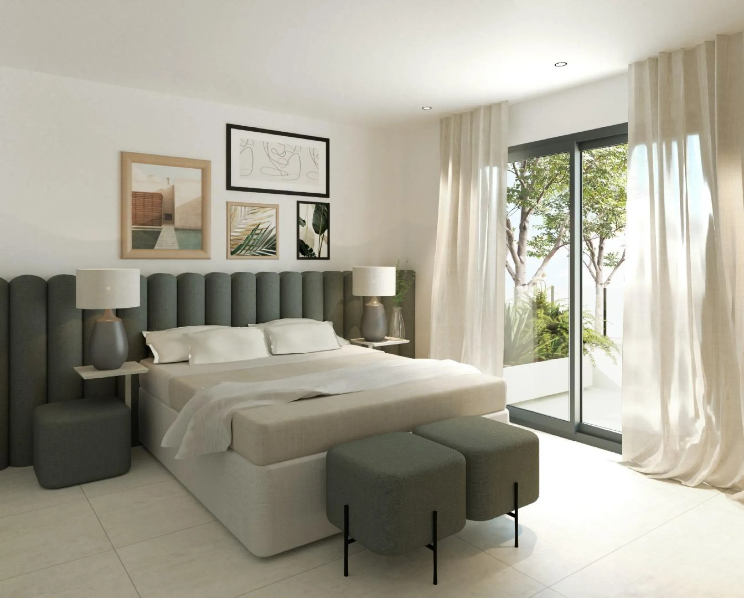 Newly built semi-detached homes ready to move into