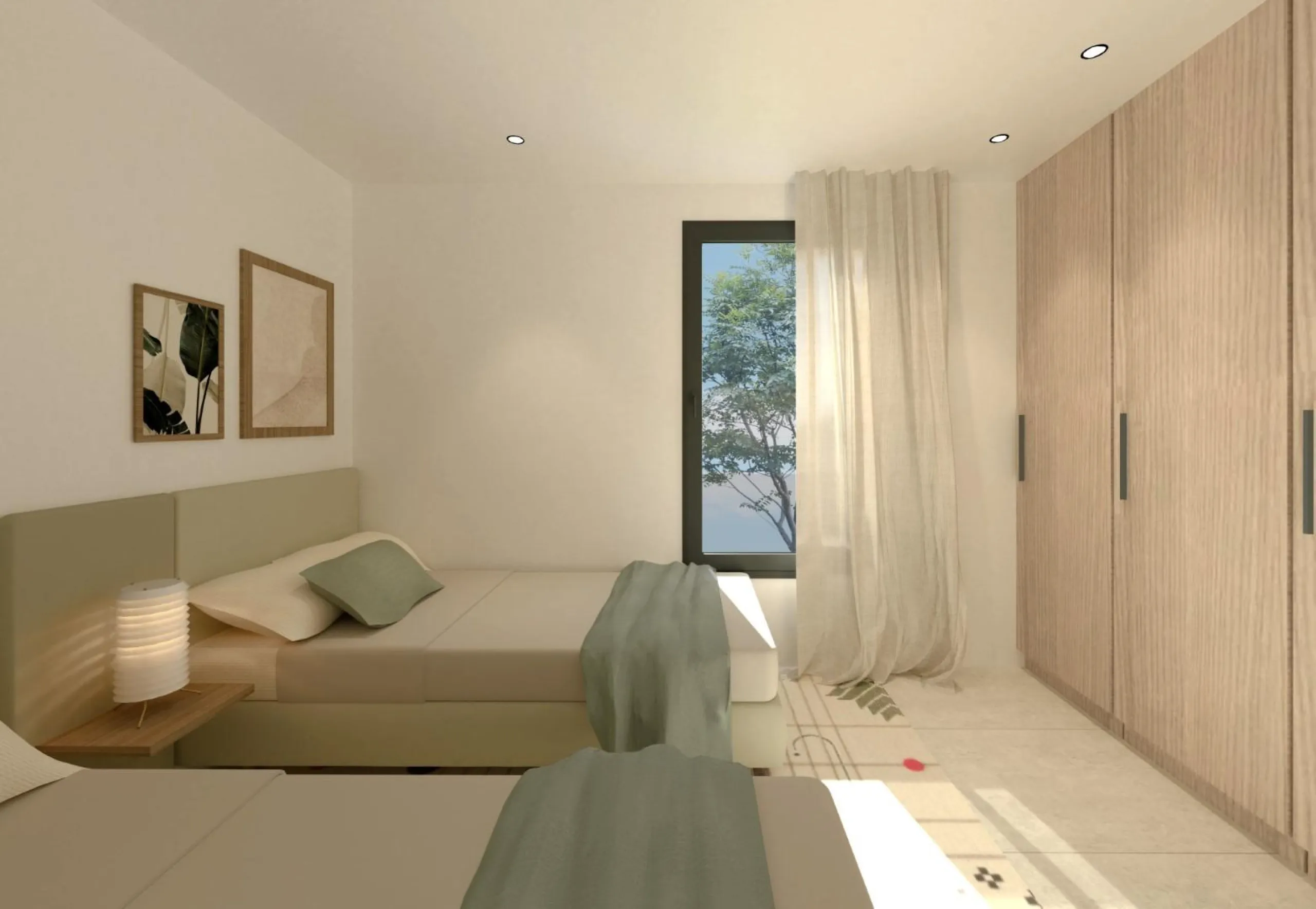 Newly built semi-detached homes ready to move into