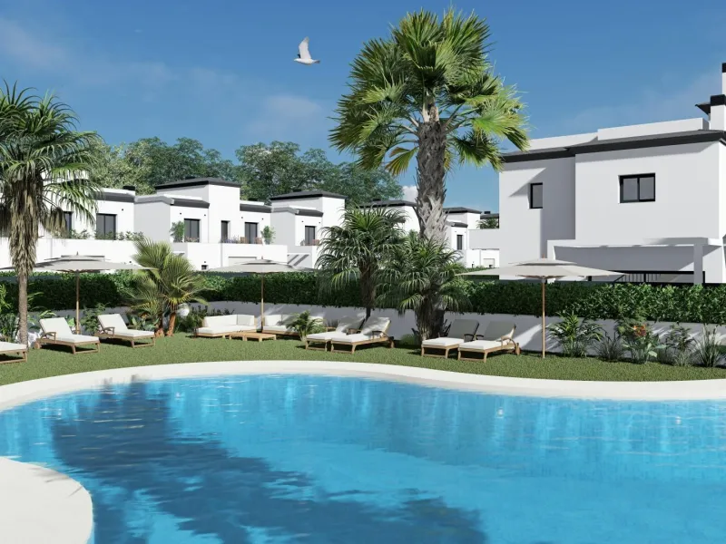 Newly built semi-detached homes ready to move into