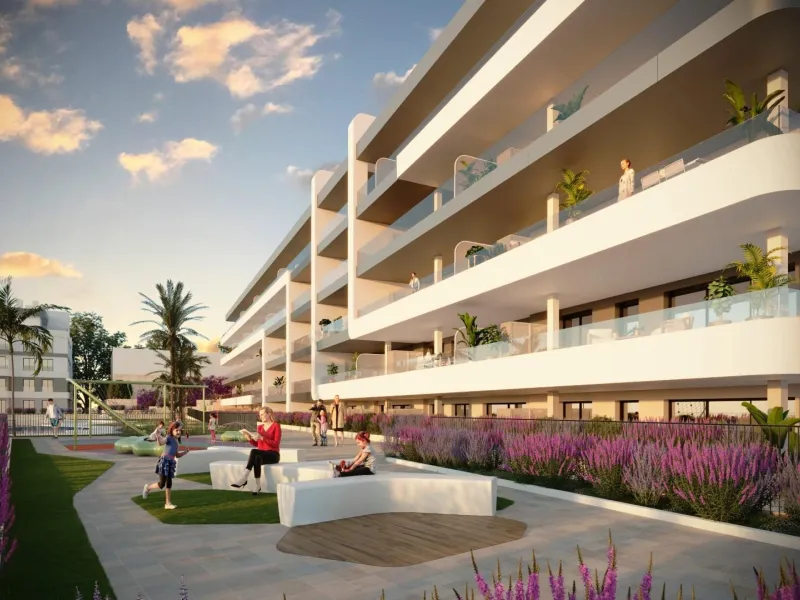 Newly built apartments with sea views