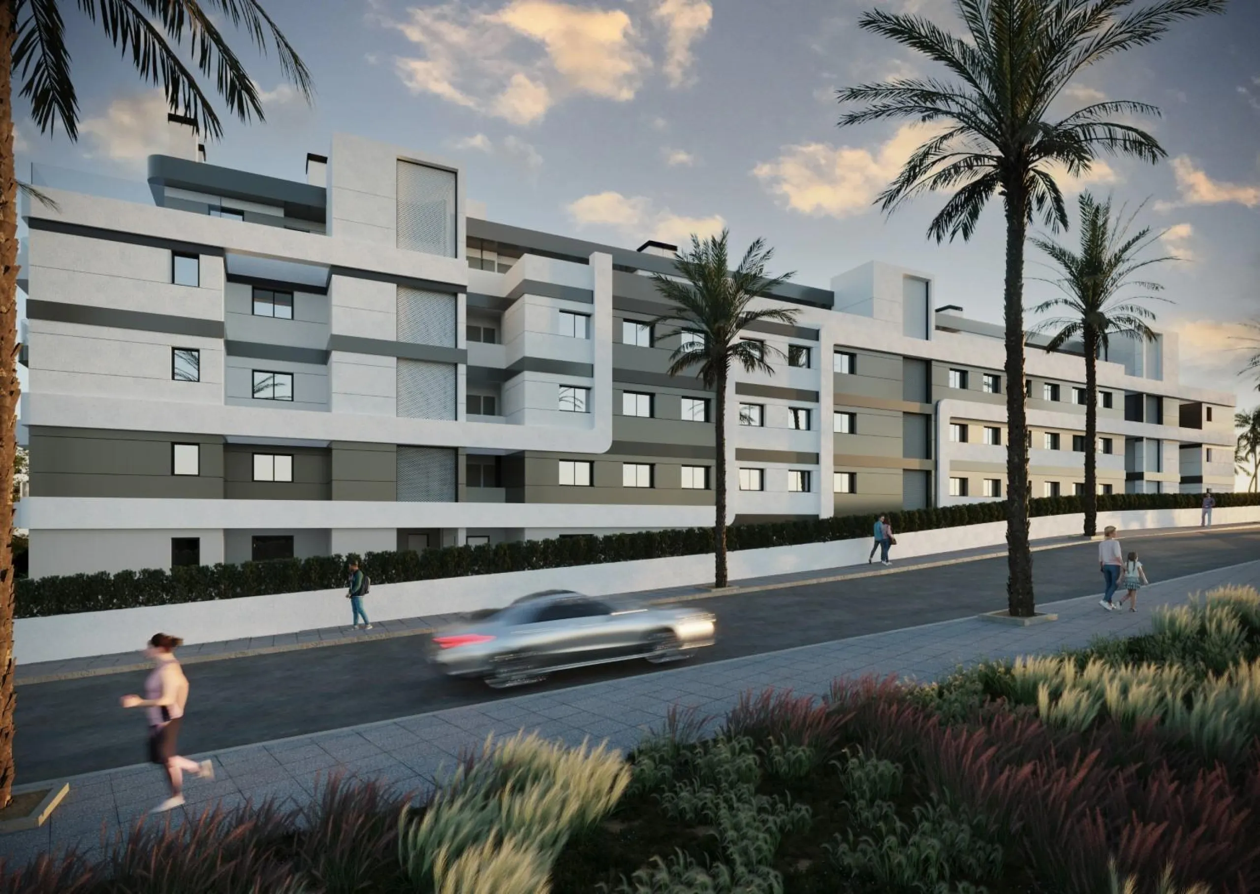 Newly built apartments with sea views
