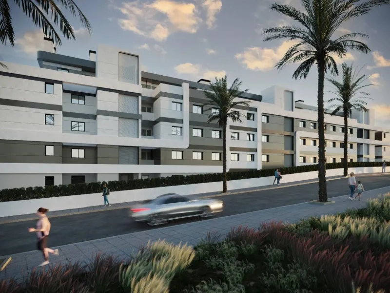 Newly built apartments with sea views