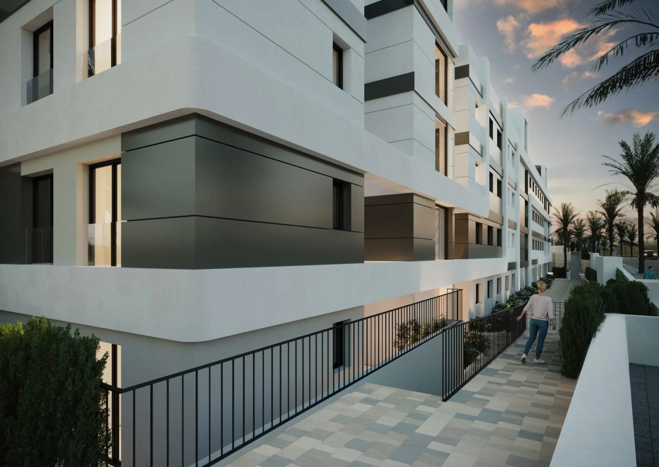 Newly built apartments with sea views