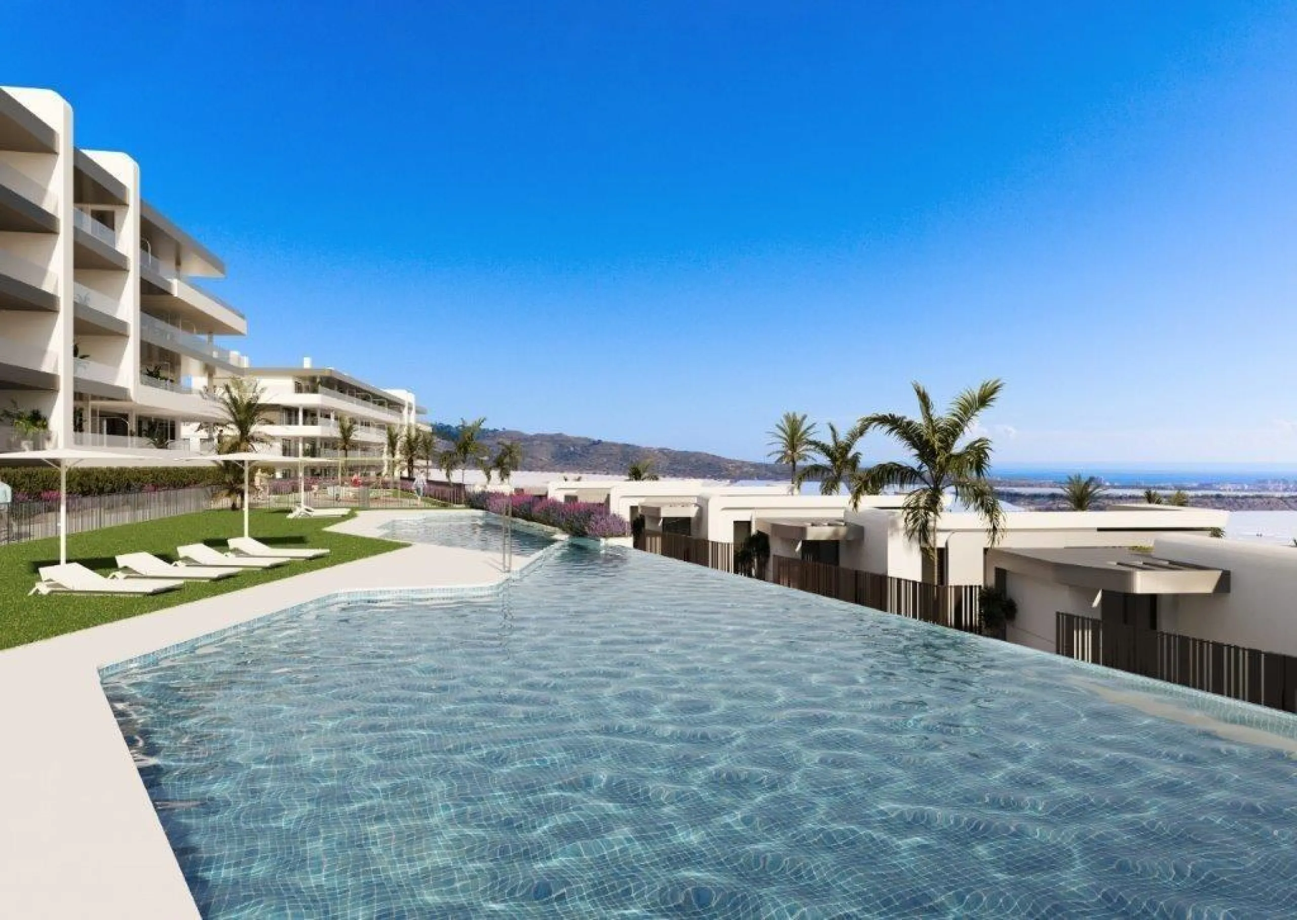 Newly built apartments with sea views