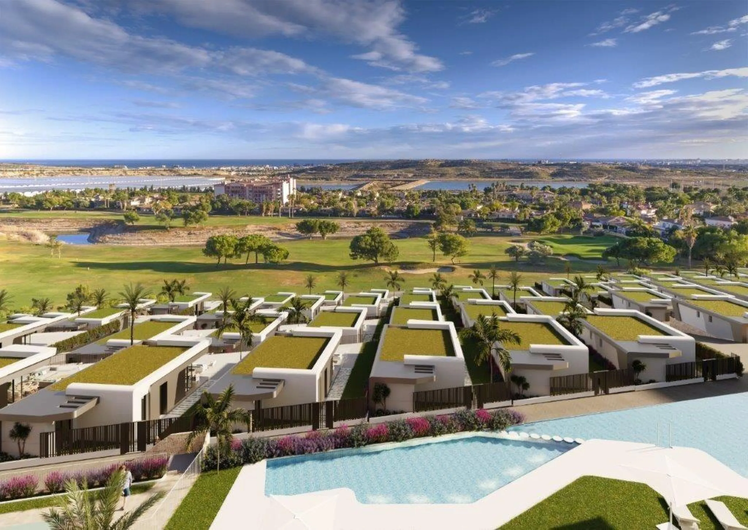 Newly built apartments with sea views