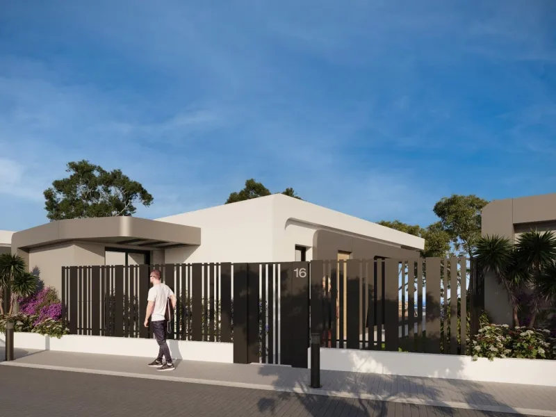 Villas de nueva construcción con vistas al mar