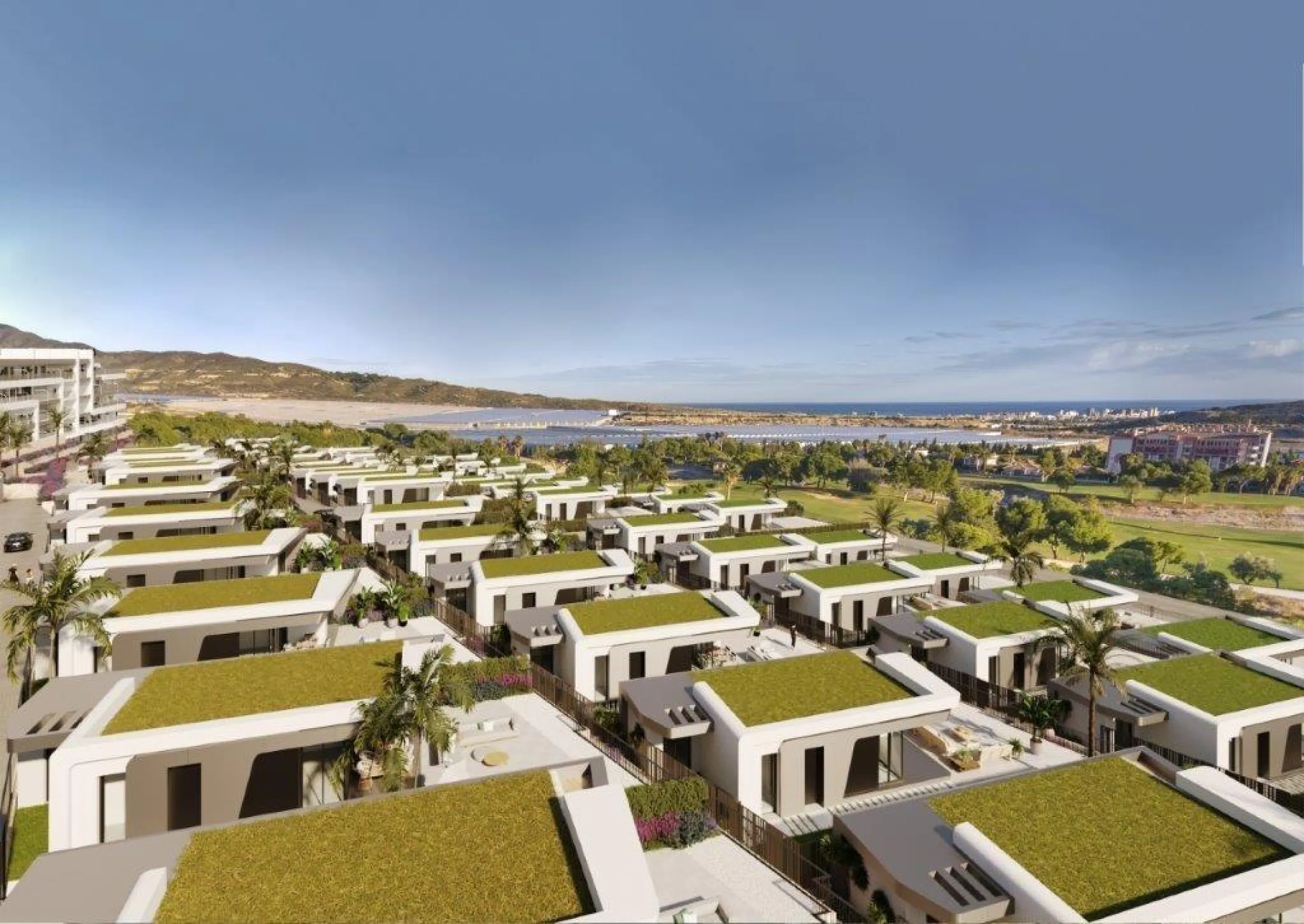 Villas de nueva construcción con vistas al mar