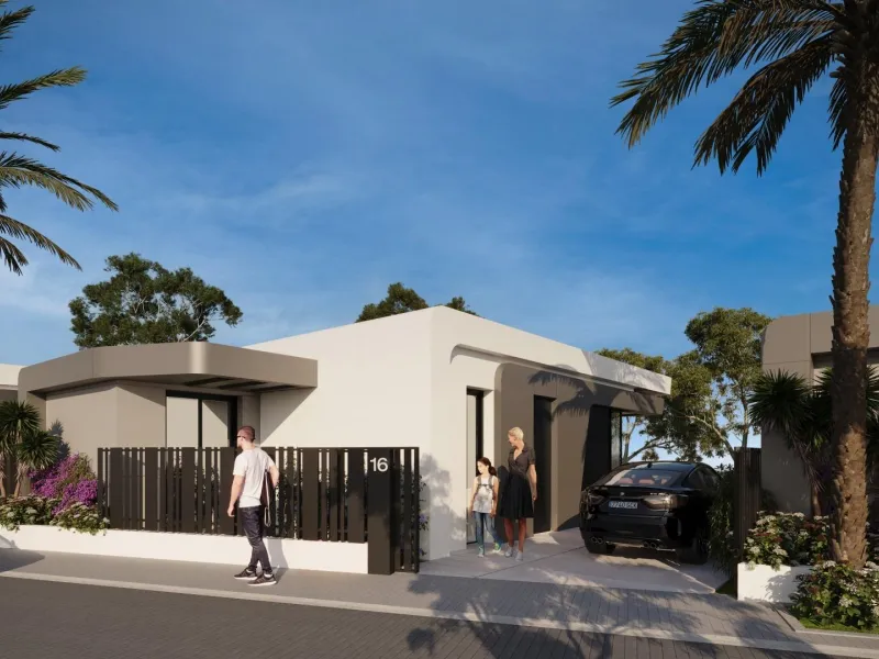 Newly built villas with sea views
