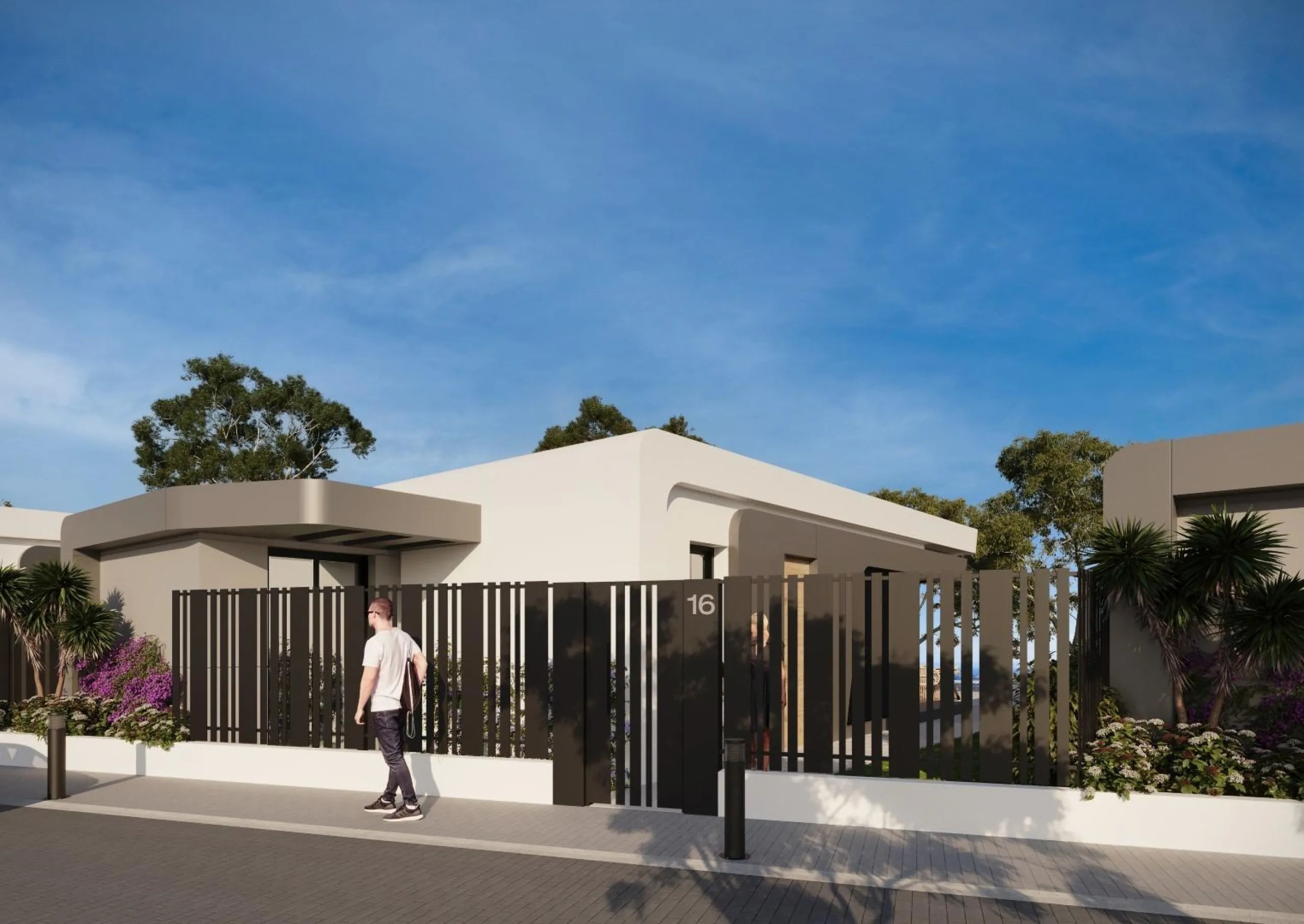 Newly built villas with sea views