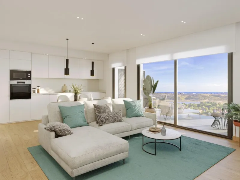 Newly built villas with sea views