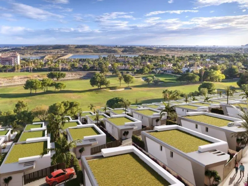 Newly built villas with sea views