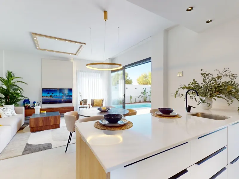 Detached modern villas placed in Roda Golf, Murcia