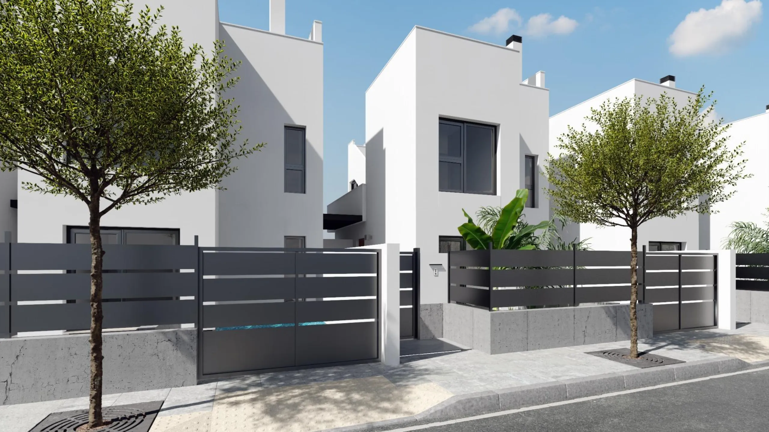 Lovely villa with private pool and solarium in a green area near the beach.