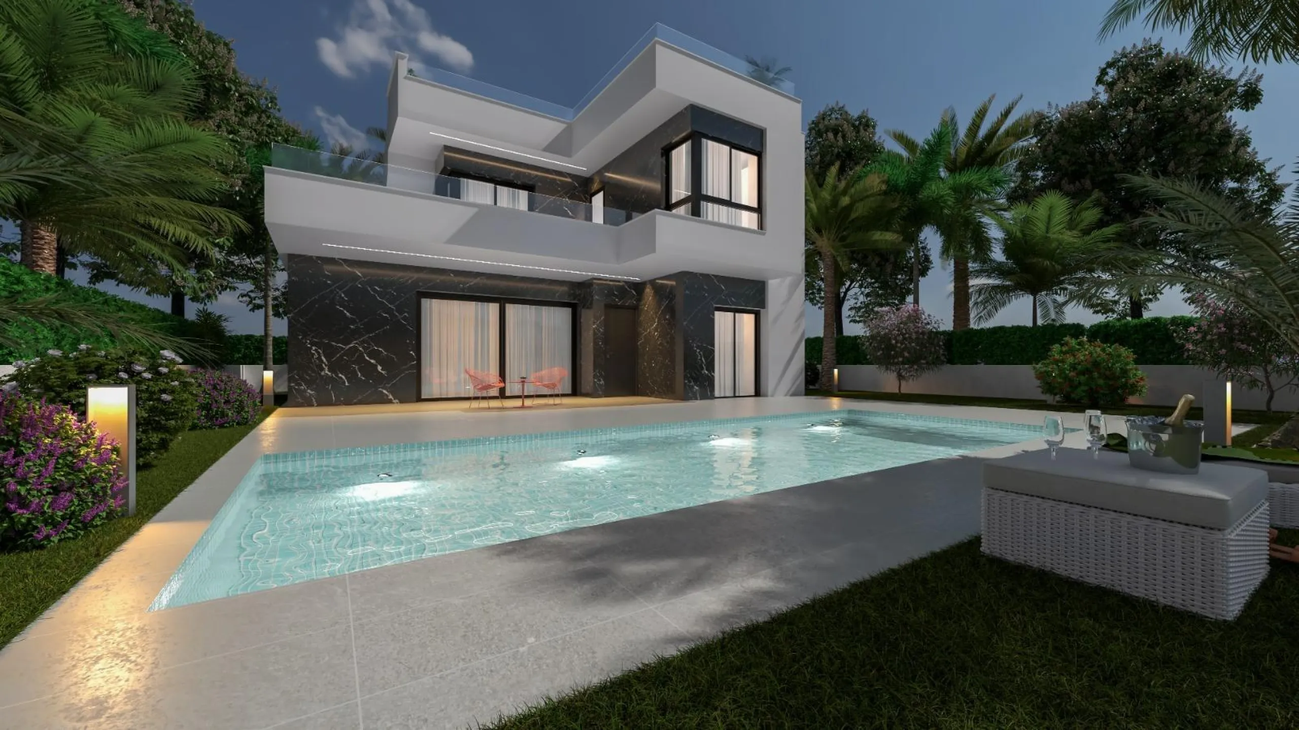 VILLAS DE LUJO! OBRA NUEVA! PISO PILOTO HECHO! ZONA ROJALES.