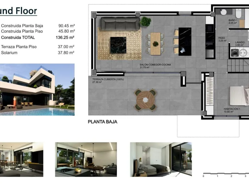 VILLAS DE LUJO! OBRA NUEVA! PISO PILOTO HECHO! ZONA ROJALES.