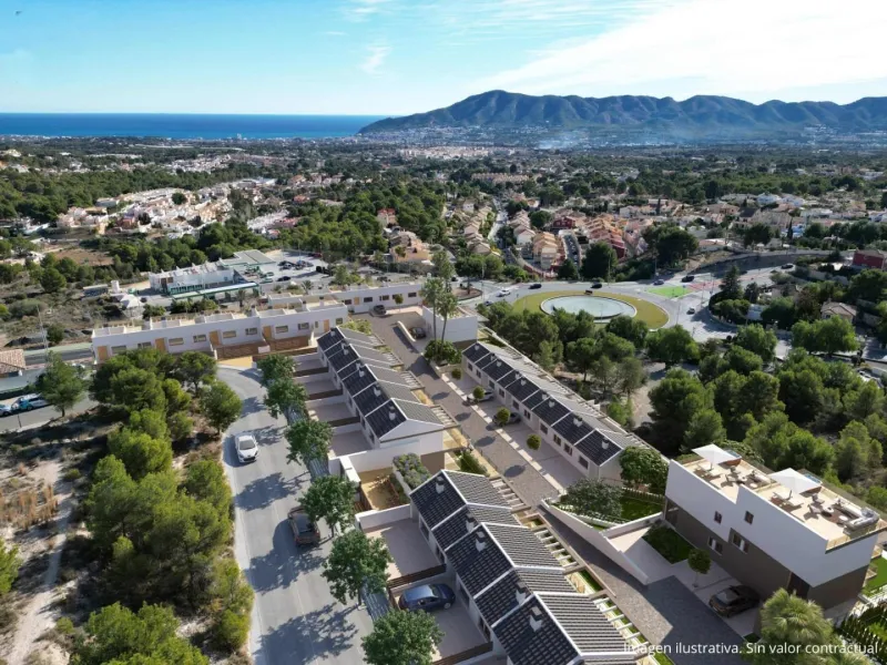 Nuevas villas adosadas de estilo mediterráneo en La Nucia