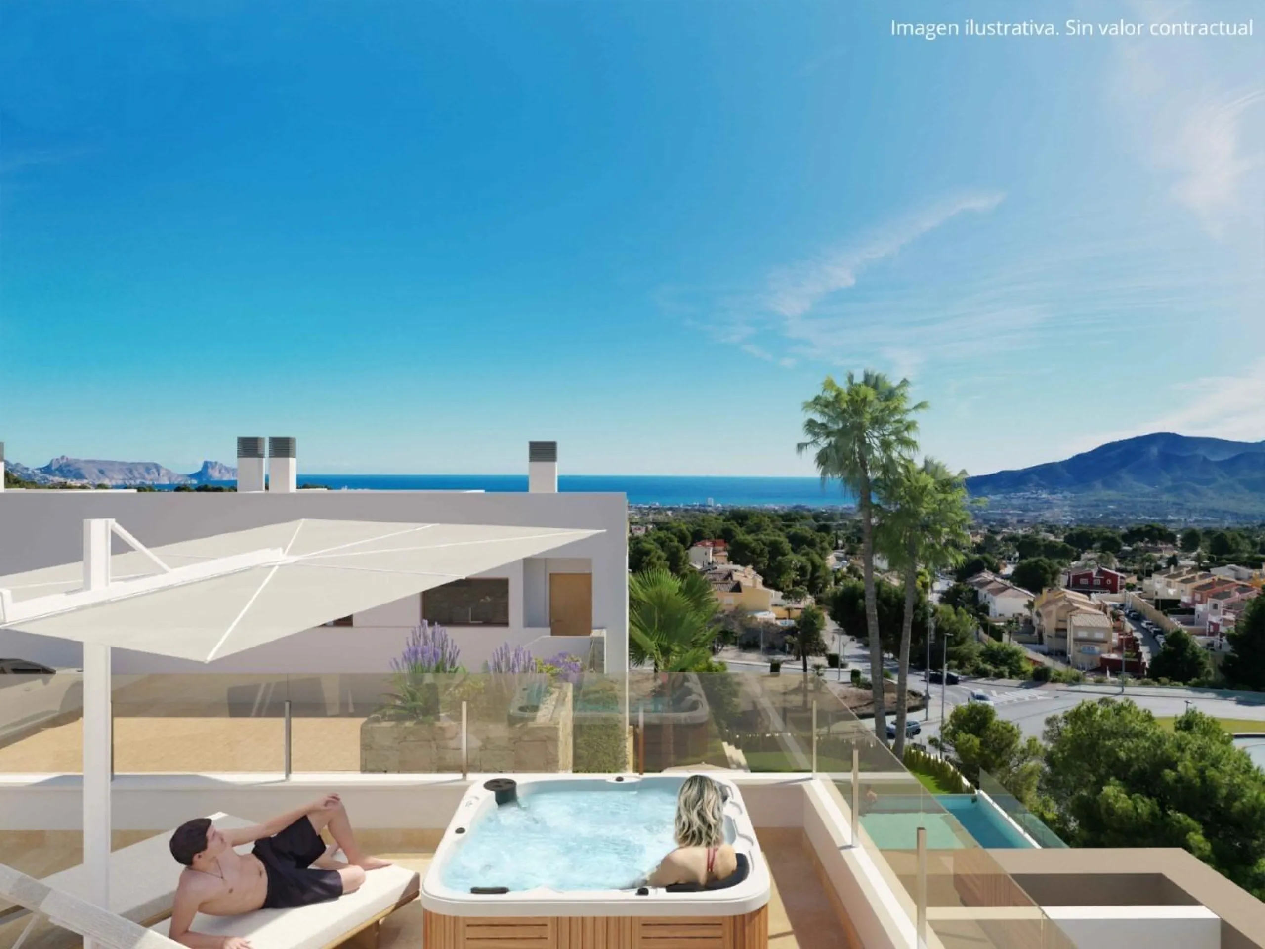 Nuevas villas adosadas de estilo mediterráneo en La Nucia