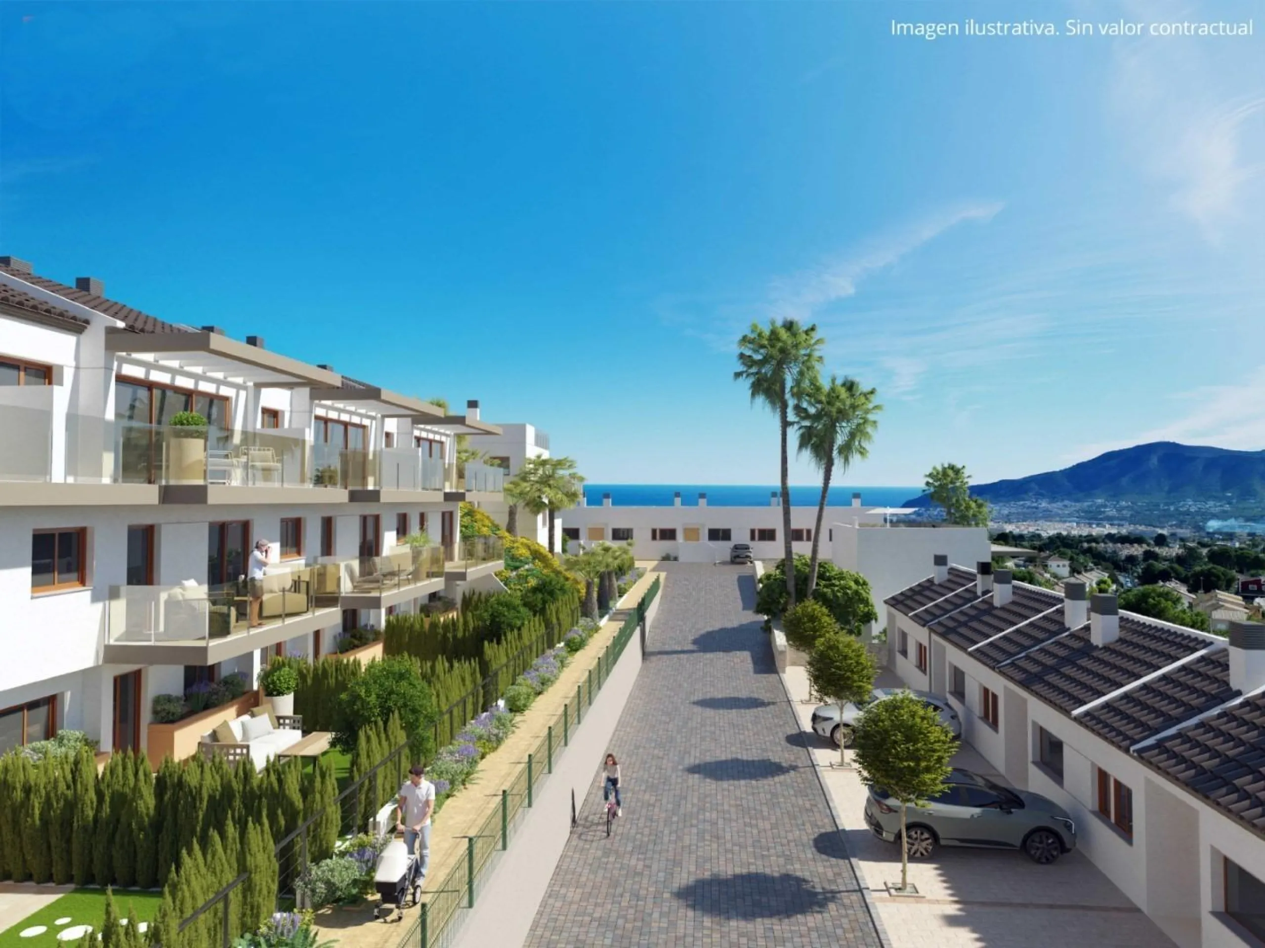 Nuevas villas adosadas de estilo mediterráneo en La Nucia