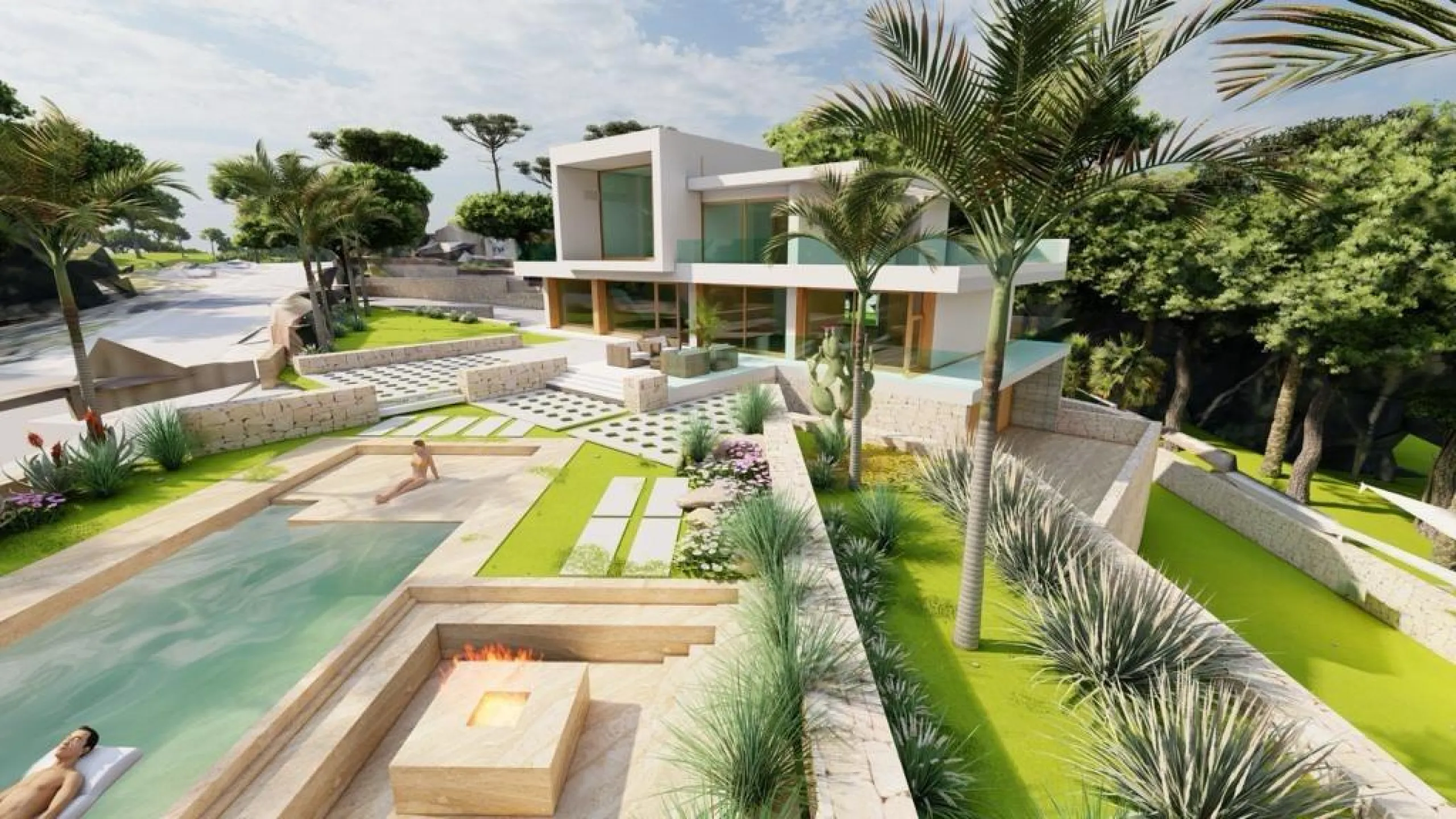 Villa de lujo en construción
