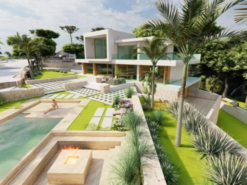 Villa de lujo en construción