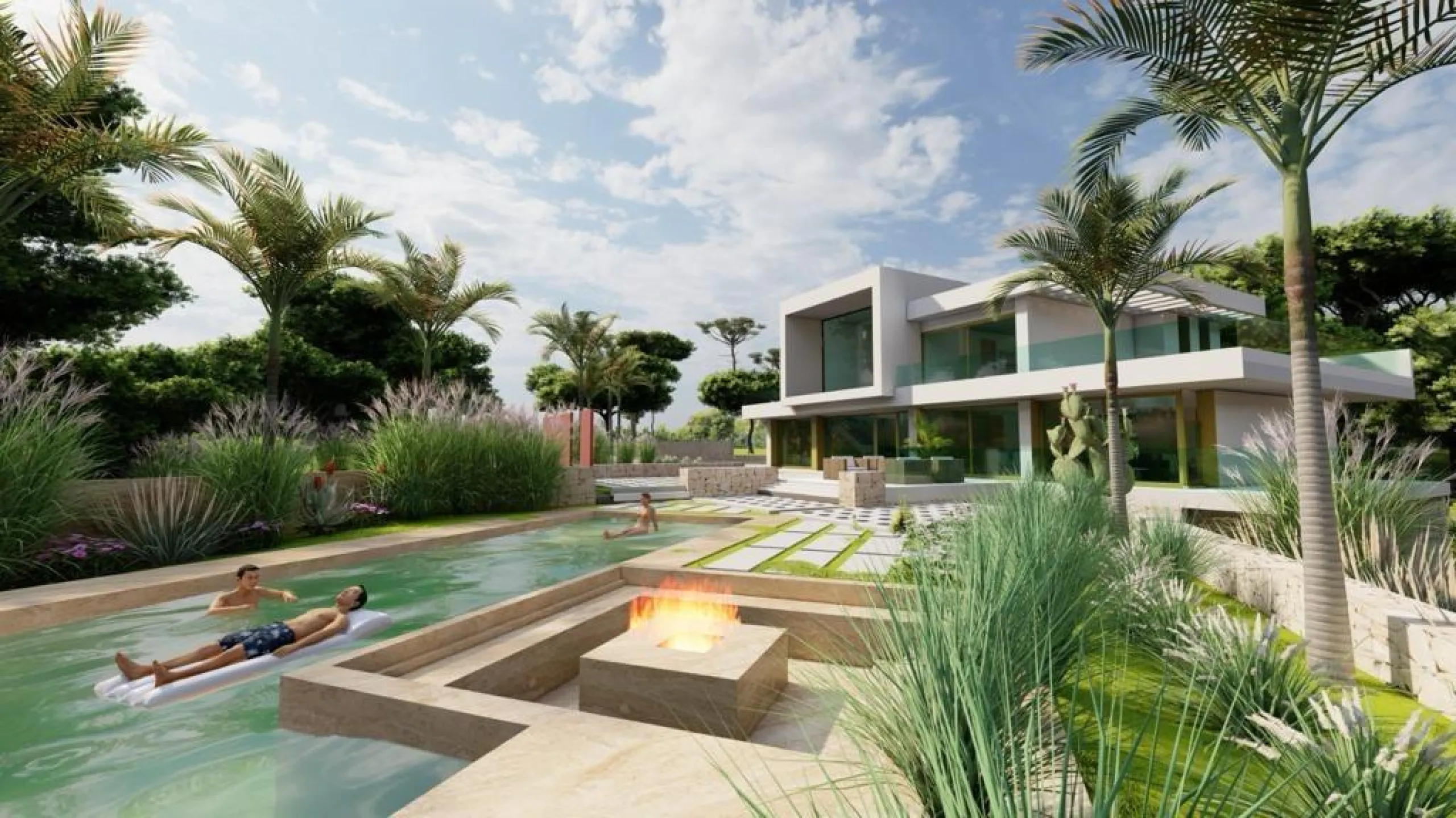 Villa de lujo en construción