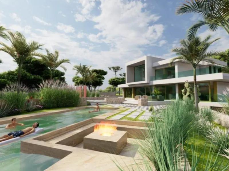 Villa de lujo en construción