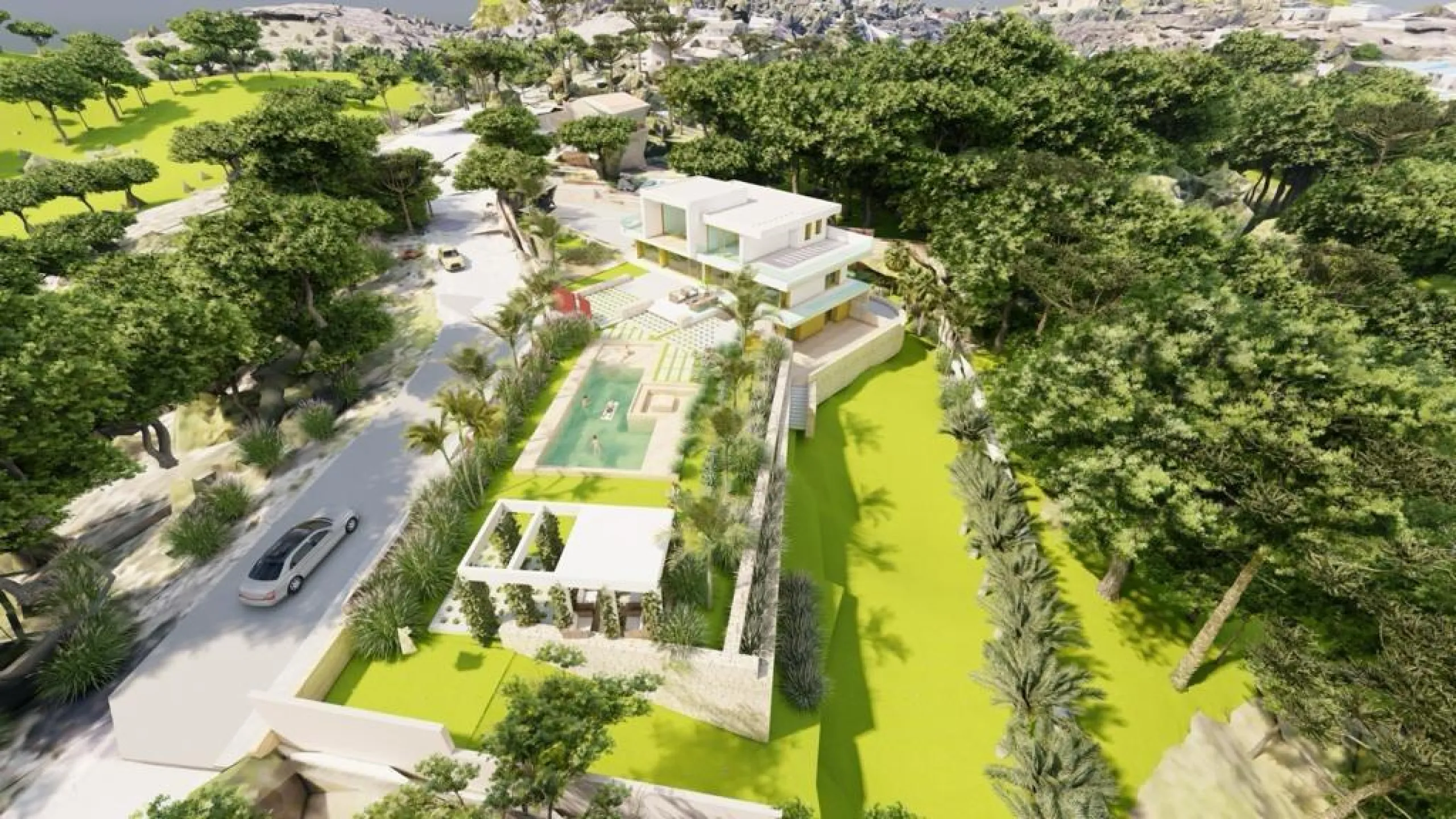 Villa de lujo en construción