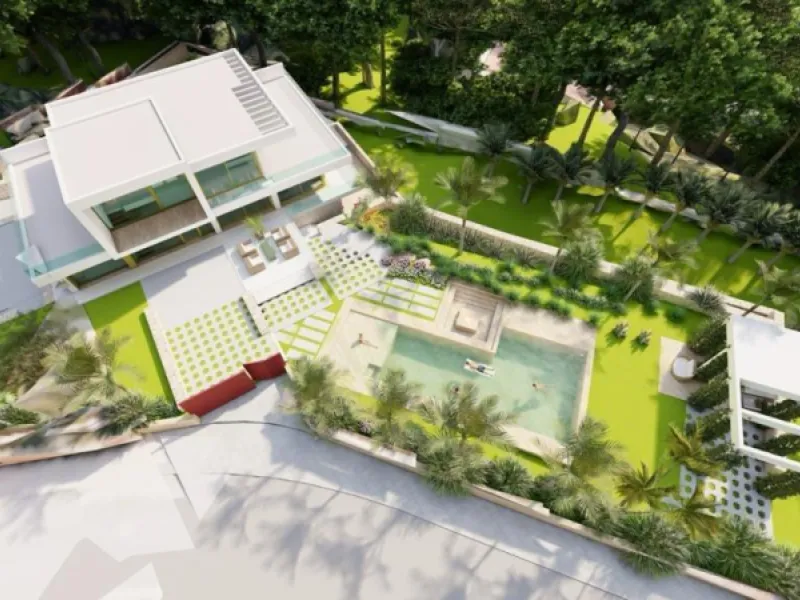 Villa de lujo en construción