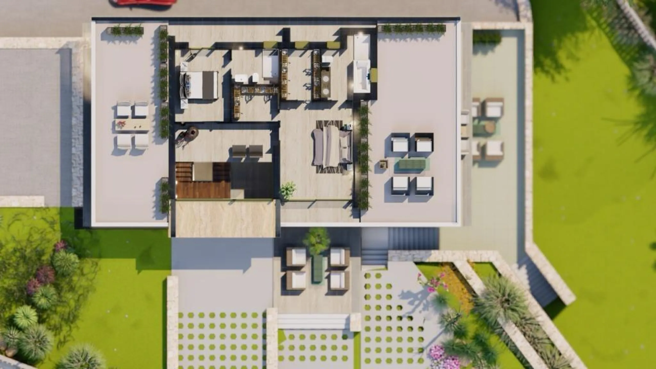 Villa de lujo en construción