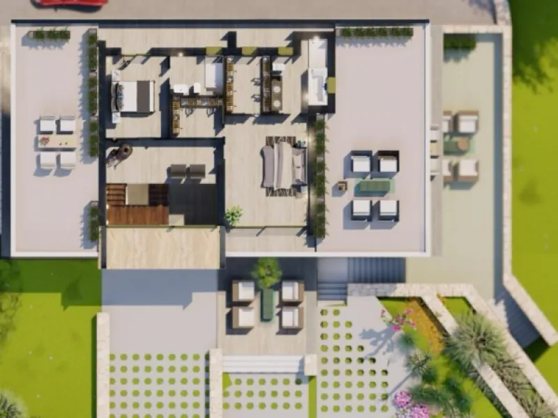 Villa de lujo en construción