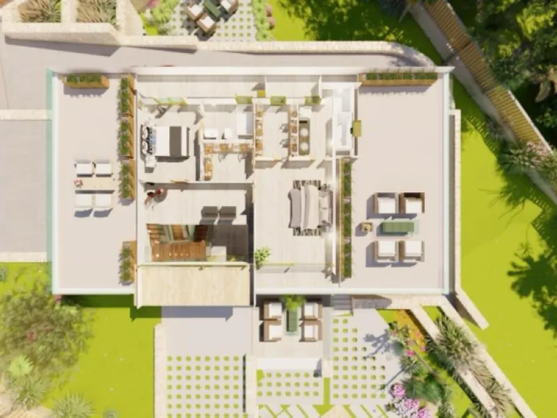 Villa de lujo en construción