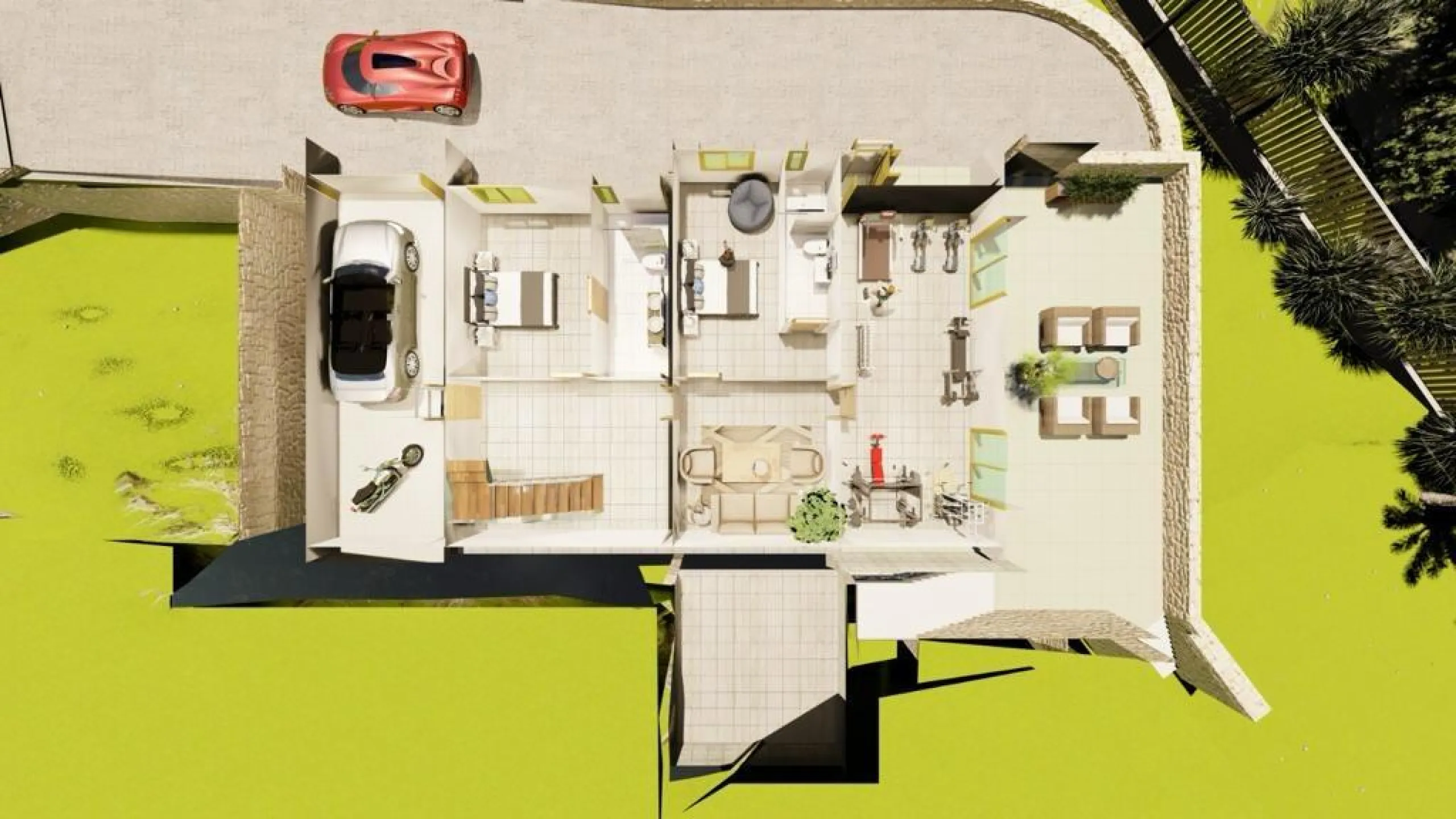Villa de lujo en construción