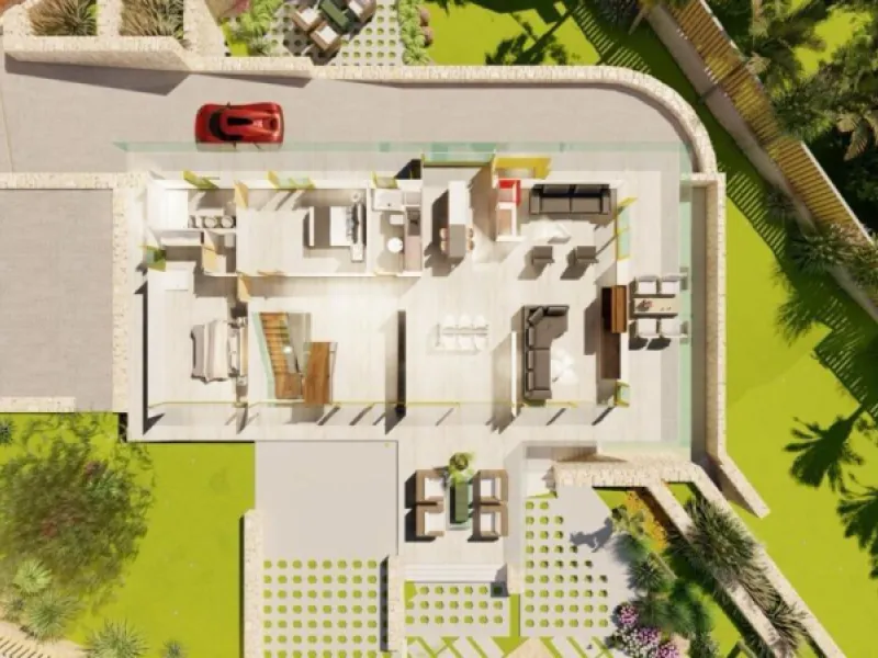 Villa de lujo en construción