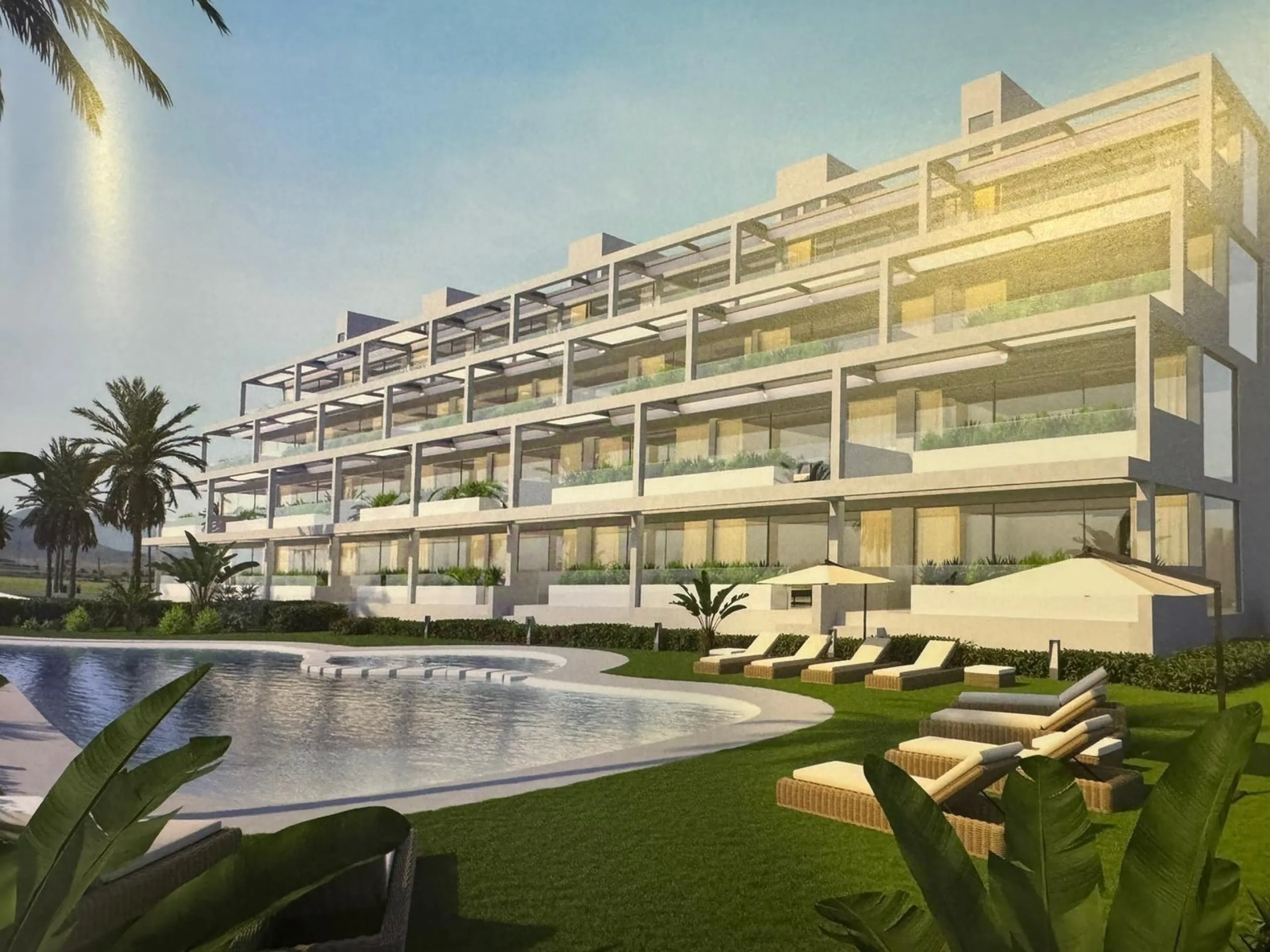 Apartment in Cabo de Palos with sea views and community pool