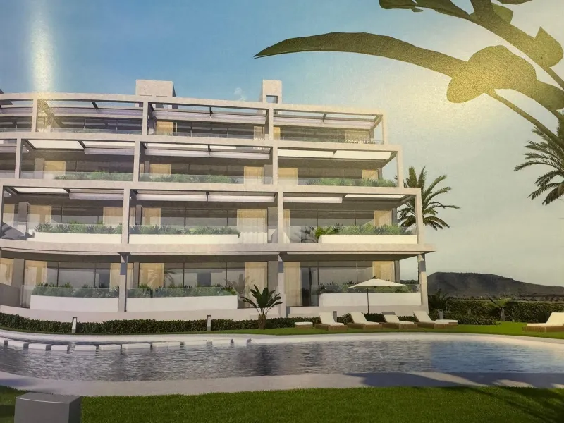 Apartment in Cabo de Palos with sea views and community pool