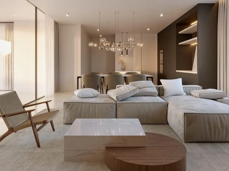 New apartments in complete urbanization and sea views