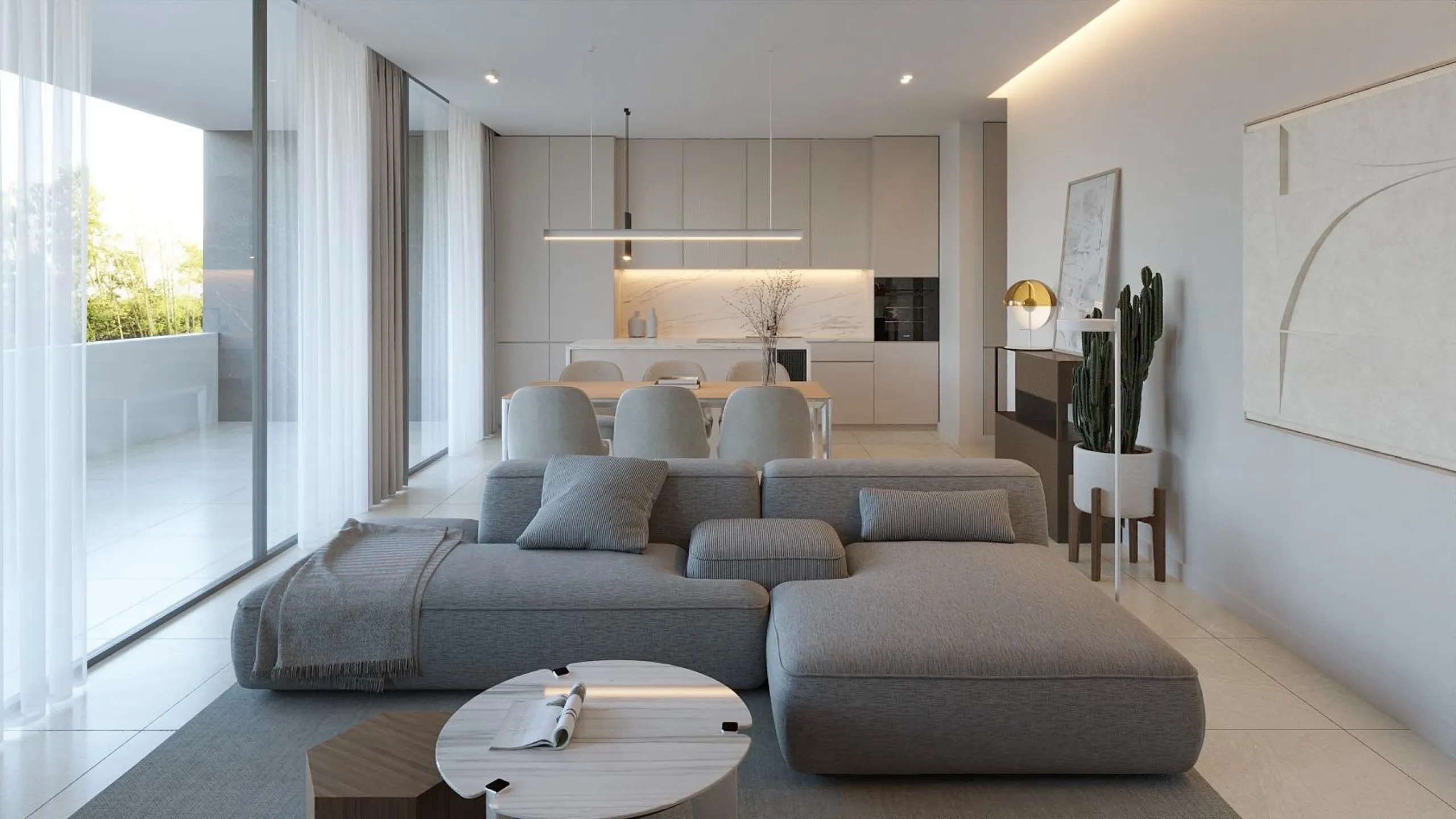 New apartments in complete urbanization and sea views