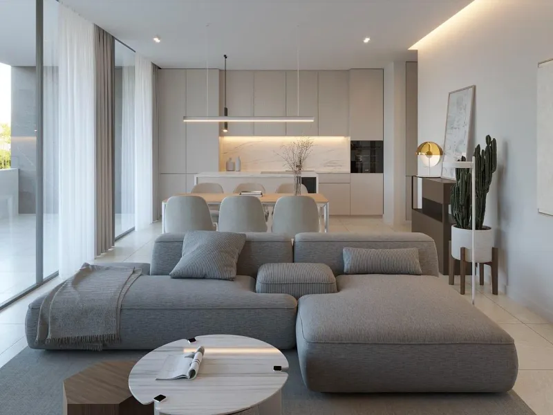 New apartments in complete urbanization and sea views