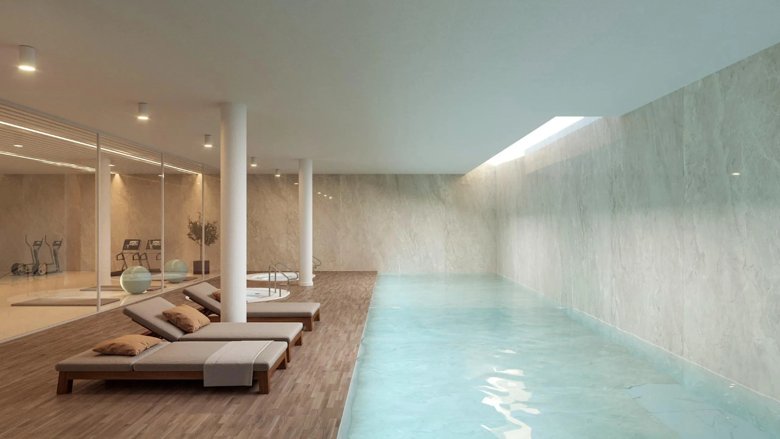 New apartments in complete urbanization and sea views