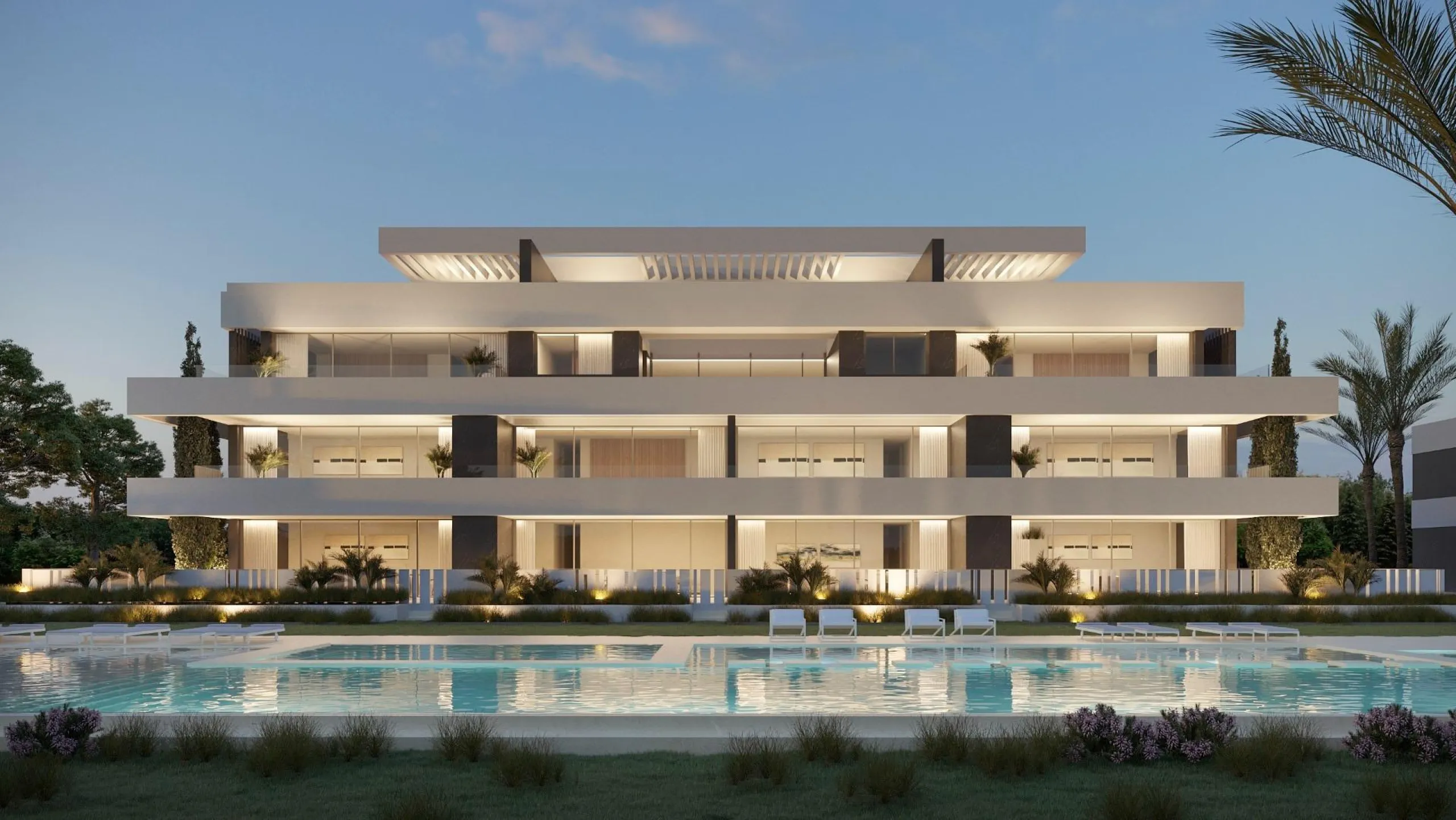 New apartments in complete urbanization and sea views