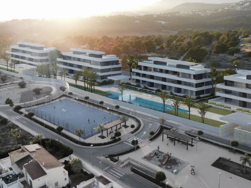 New apartments in complete urbanization and sea views