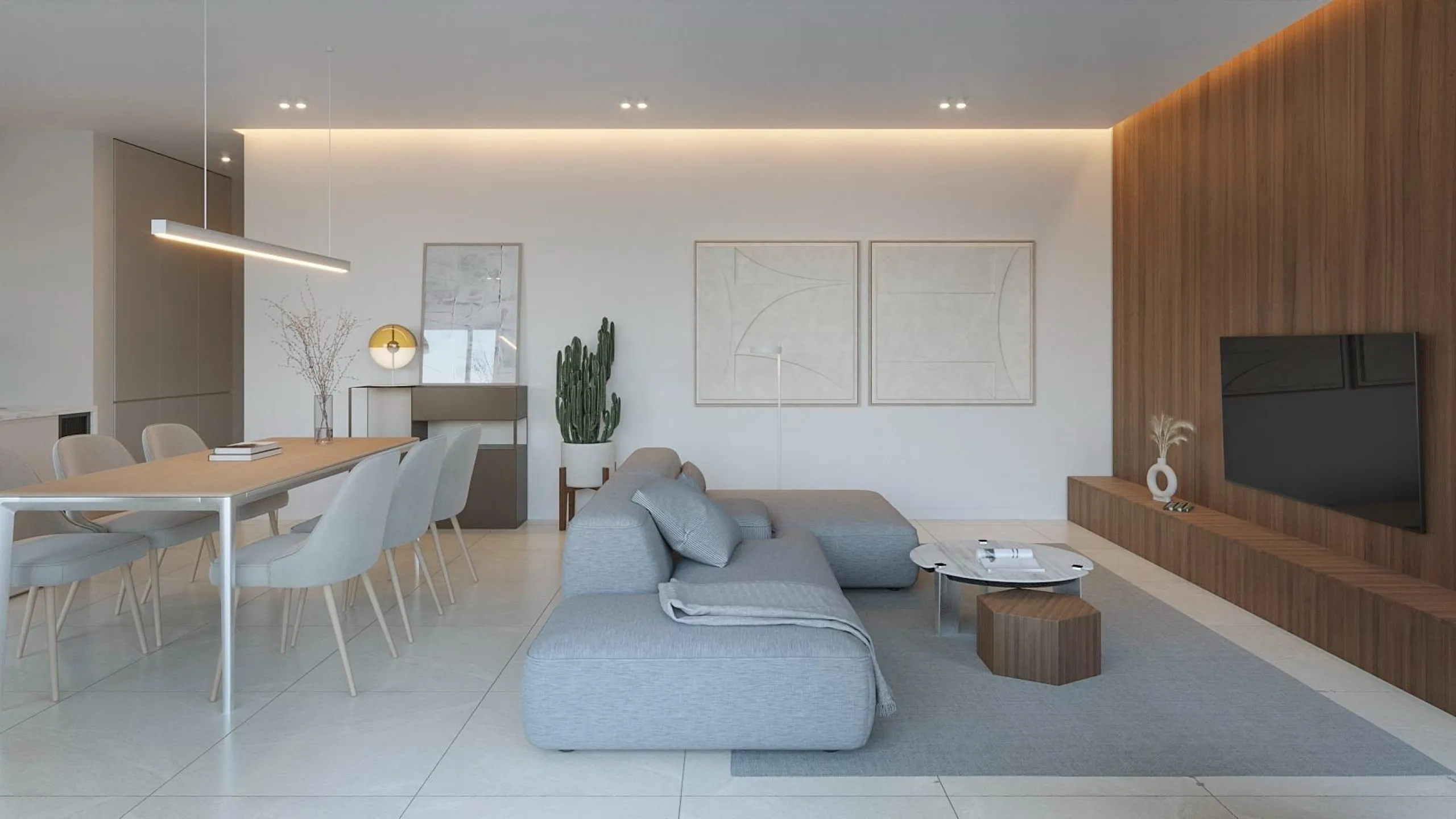 New apartments in complete urbanization and sea views